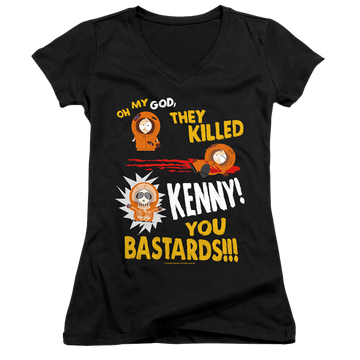 South Park Dead Kenny - Juniors V-Neck T-Shirt Juniors V-Neck T-Shirt South Park   