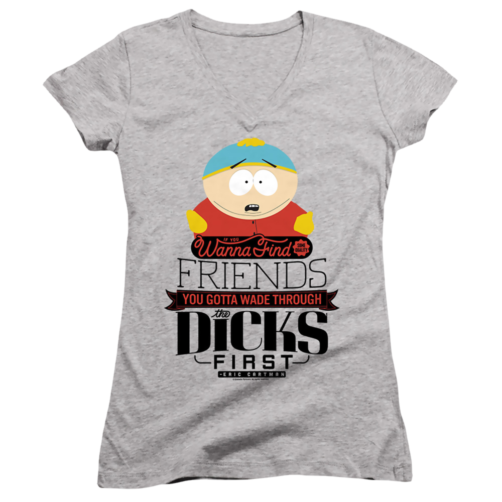 South Park Wade Through Dicks - Juniors V-Neck T-Shirt Juniors V-Neck T-Shirt South Park   