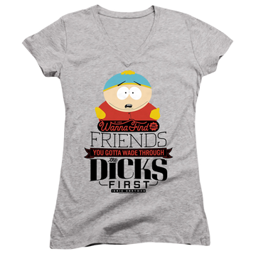 South Park Wade Through Dicks - Juniors V-Neck T-Shirt Juniors V-Neck T-Shirt South Park   