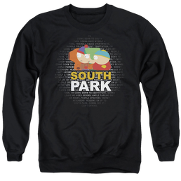 South Park Lyrics - Men's Crewneck Sweatshirt Men's Crewneck Sweatshirt South Park   