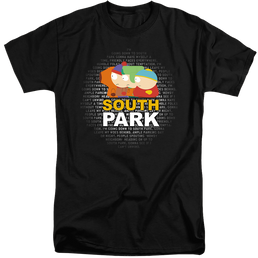 South Park Lyrics - Men's Tall Fit T-Shirt Men's Tall Fit T-Shirt South Park   