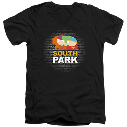 South Park Lyrics - Men's V-Neck T-Shirt Men's V-Neck T-Shirt South Park   