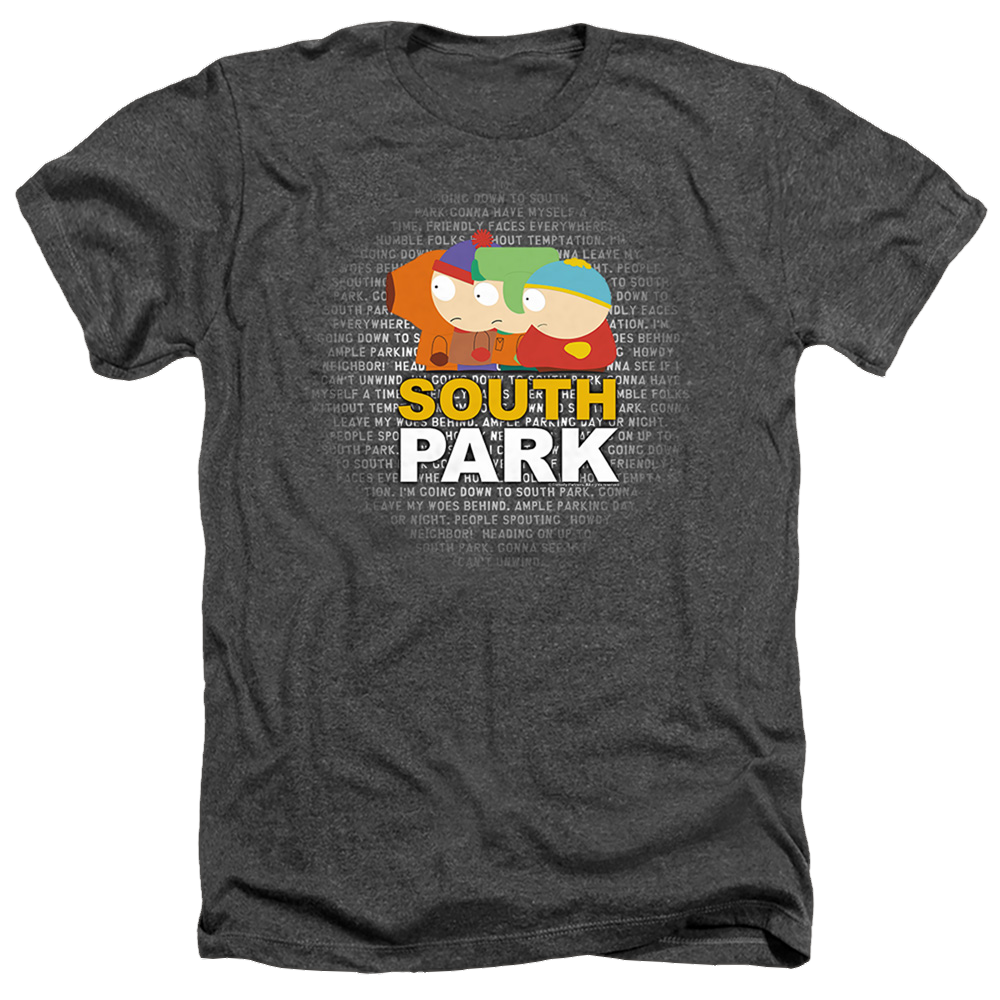 South Park Lyrics - Men's Heather T-Shirt Men's Heather T-Shirt South Park   
