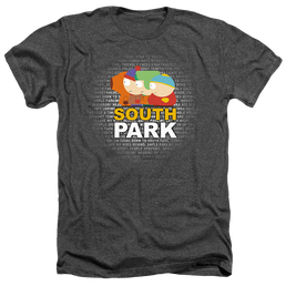 South Park Lyrics - Men's Heather T-Shirt Men's Heather T-Shirt South Park   