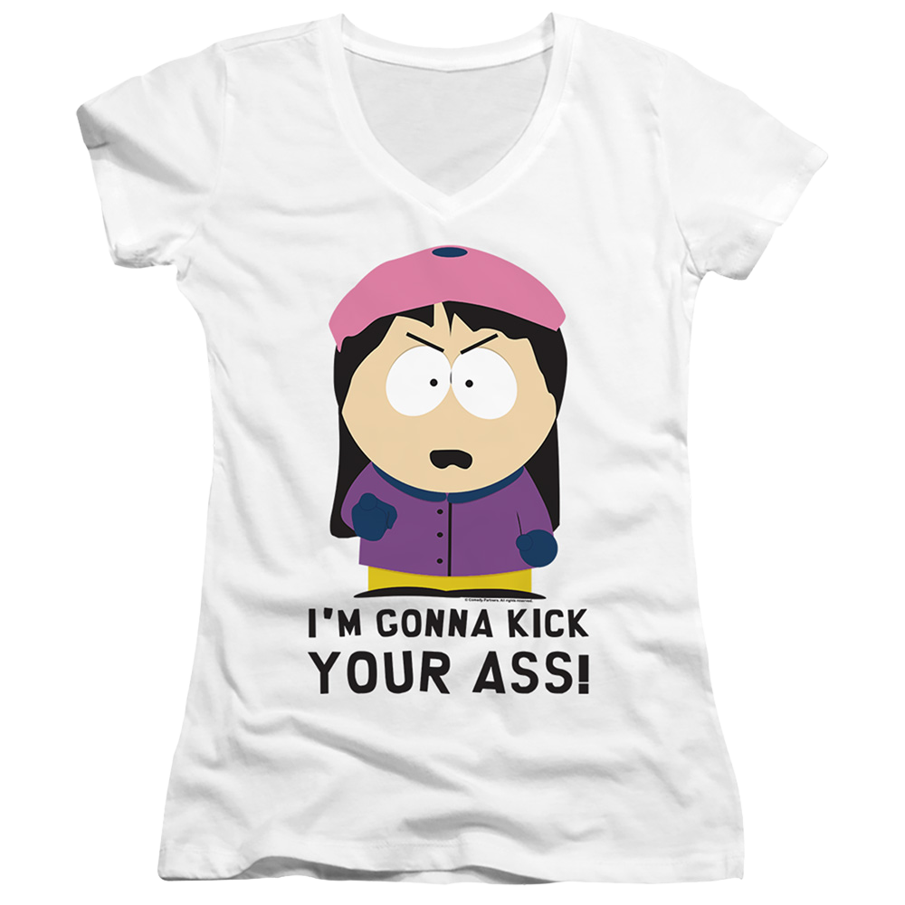 South Park Im Gonna Kick Your Ass - Juniors V-Neck T-Shirt Juniors V-Neck T-Shirt South Park   