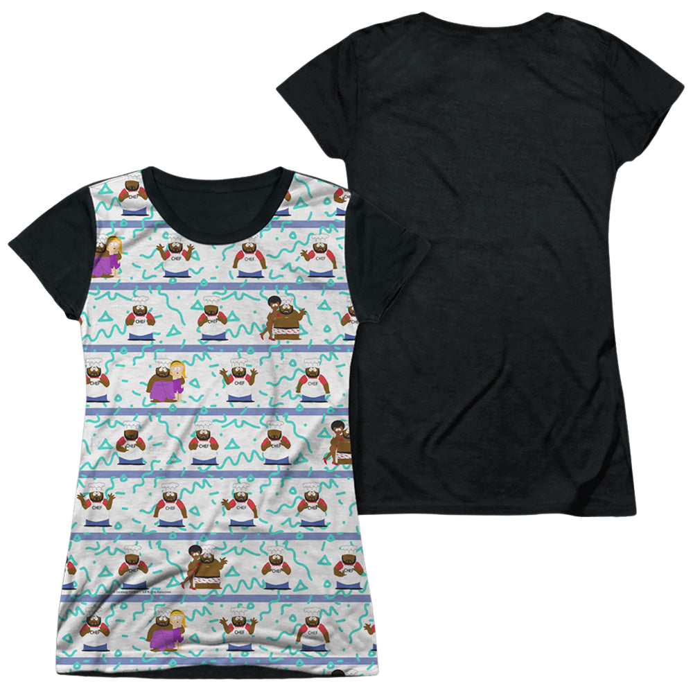 South Park Chef Vibing - Juniors Black Back T-Shirt Juniors Black Back T-Shirt South Park   