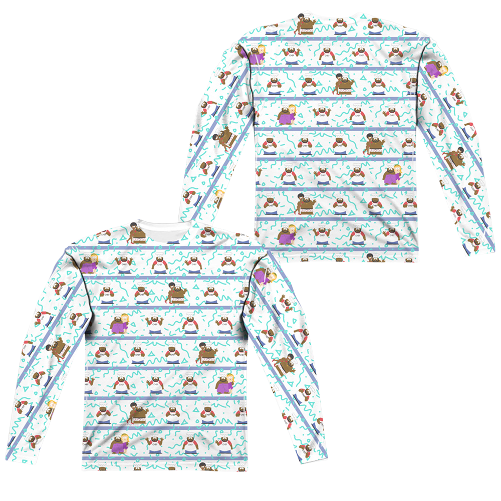 South Park Chef Vibing (Front/Back Print) - Men's All-Over Print Long Sleeve Men's All-Over Print Long Sleeve South Park   