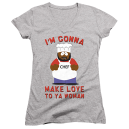 South Park Make Love - Juniors V-Neck T-Shirt Juniors V-Neck T-Shirt South Park   