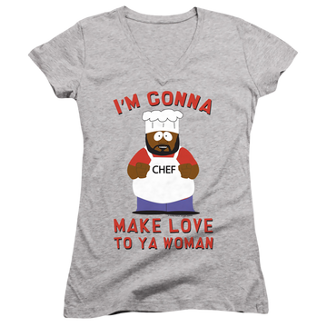South Park Make Love - Juniors V-Neck T-Shirt Juniors V-Neck T-Shirt South Park   