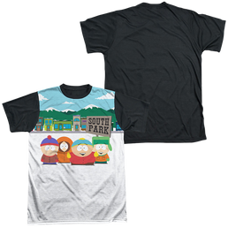 South Park Boys And Sign - Men's Black Back T-Shirt Men's Black Back T-Shirt South Park   