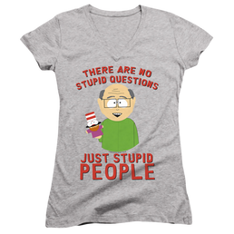 South Park No Stupid Questions - Juniors V-Neck T-Shirt Juniors V-Neck T-Shirt South Park   