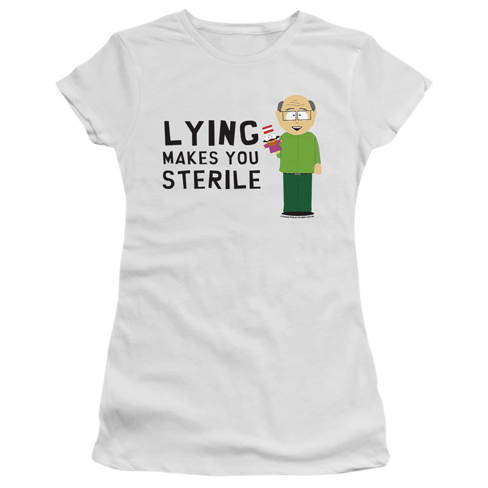South Park Lying Makes You Sterile - Juniors T-Shirt Juniors T-Shirt South Park   