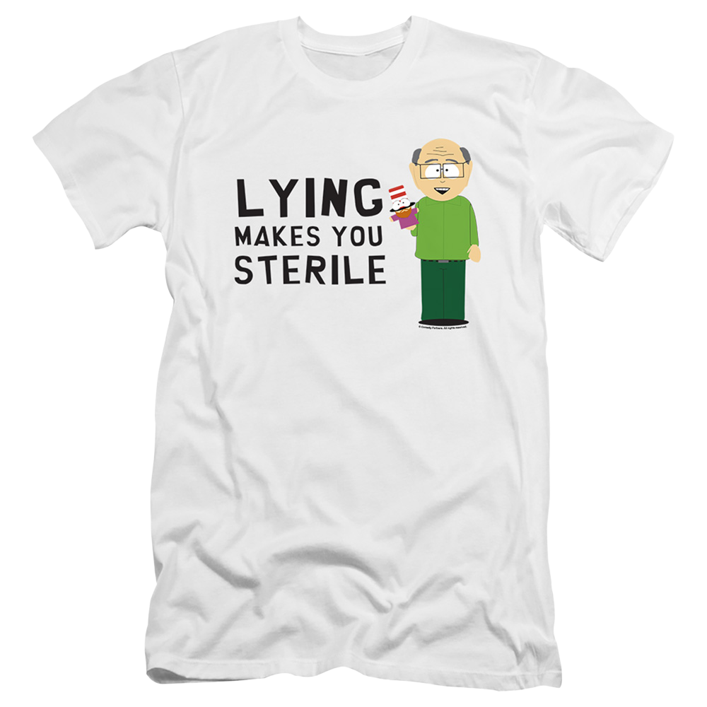 South Park Lying Makes You Sterile - Men's Premium Slim Fit T-Shirt Men's Premium Slim Fit T-Shirt South Park   