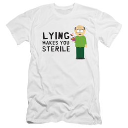 South Park Lying Makes You Sterile - Men's Premium Slim Fit T-Shirt Men's Premium Slim Fit T-Shirt South Park   
