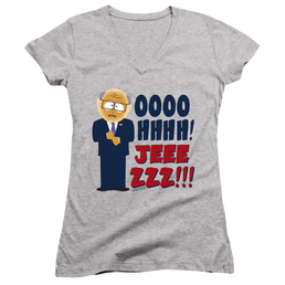 South Park Oh Jeez - Juniors V-Neck T-Shirt Juniors V-Neck T-Shirt South Park   