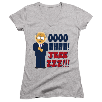 South Park Oh Jeez - Juniors V-Neck T-Shirt Juniors V-Neck T-Shirt South Park   