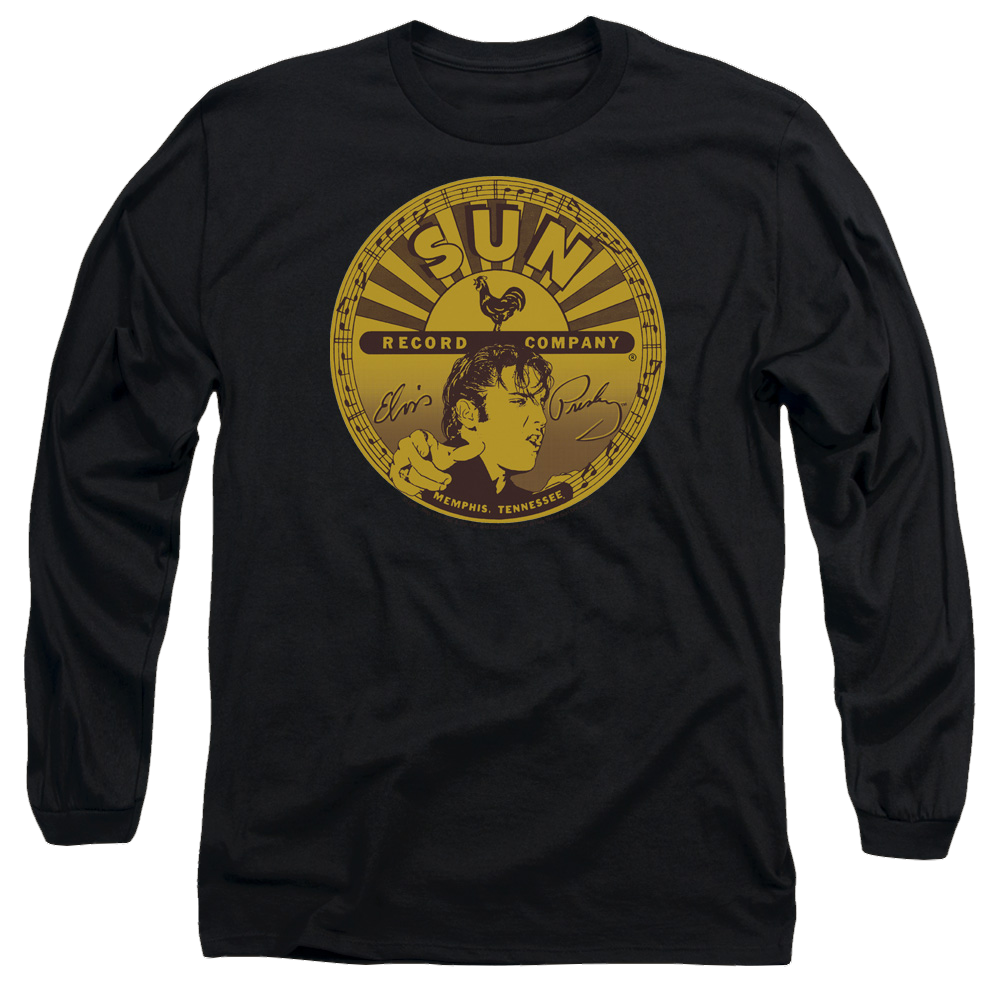 Elvis Presley Elvis Full Sun Label - Men's Long Sleeve T-Shirt Men's Long Sleeve T-Shirt Elvis Presley   
