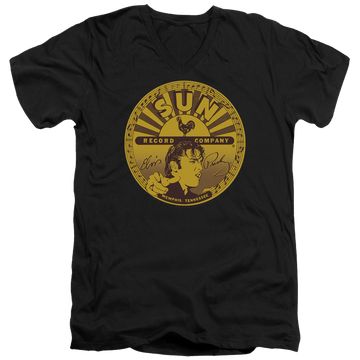 Elvis Presley Elvis Full Sun Label - Men's V-Neck T-Shirt Men's V-Neck T-Shirt Elvis Presley   