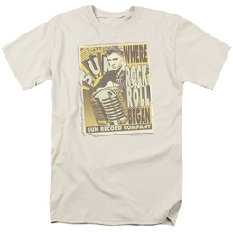Elvis Presley Rock N Roll Began Poster - Men's Regular Fit T-Shirt Men's Regular Fit T-Shirt Elvis Presley   