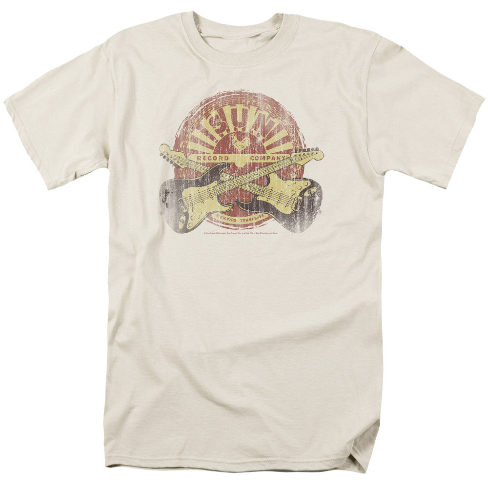 Sun Records Crossed Guitars - Men's Regular Fit T-Shirt Men's Regular Fit T-Shirt Sun Records   