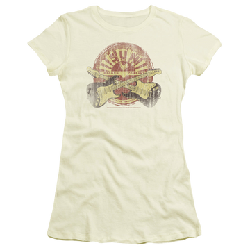 Cream juniors t-shirt with Sun Records Crossed Guitars graphic