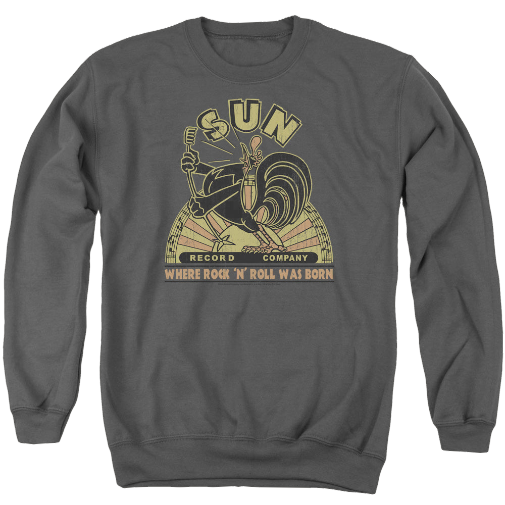 Sun Records Sun Rooster - Men's Crewneck Sweatshirt Men's Crewneck Sweatshirt Sun Records   