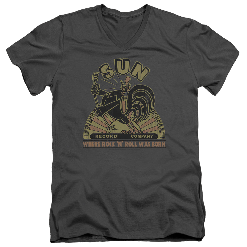 Sun Records Sun Rooster - Men's V-Neck T-Shirt Men's V-Neck T-Shirt Sun Records   