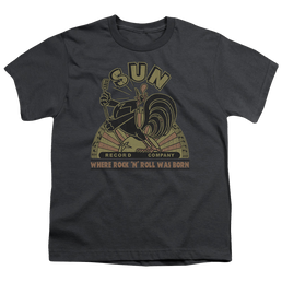 Sun Records Sun Rooster - Youth T-Shirt Youth T-Shirt (Ages 8-12) Sun Records   