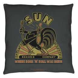 Sun Records Sun Rooster Throw Pillow Throw Pillows Sun Records   