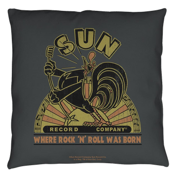 Sun Records Sun Rooster throw pillow