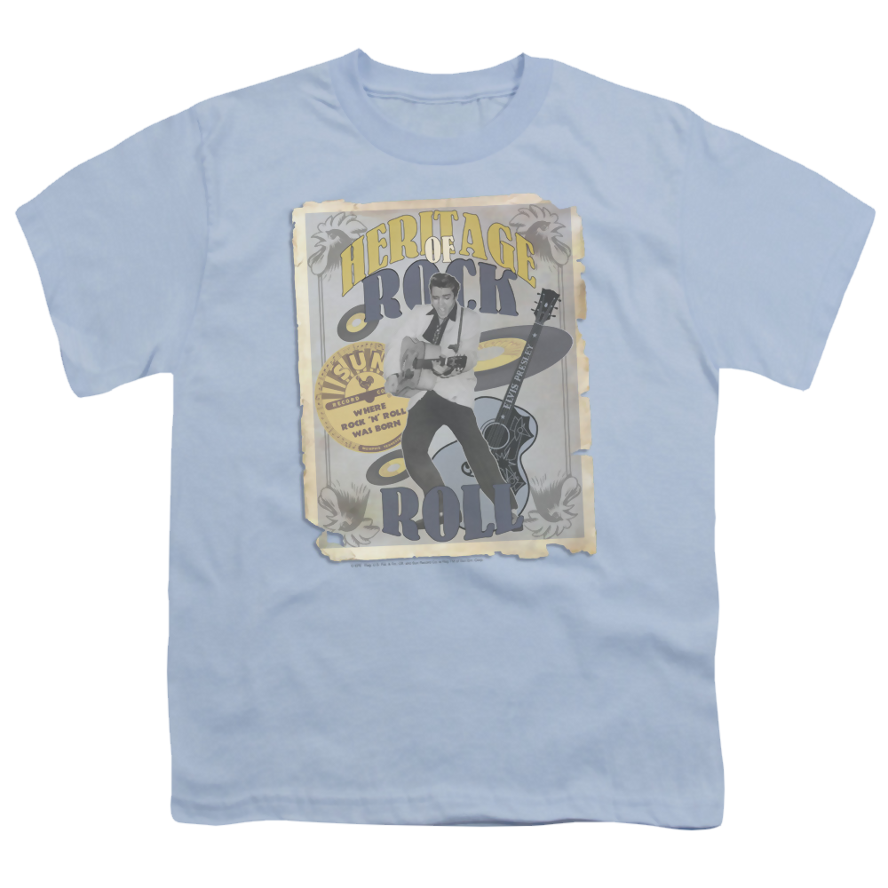 Elvis Presley Heritage Of Rock Poster - Youth T-Shirt Youth T-Shirt (Ages 8-12) Elvis Presley   