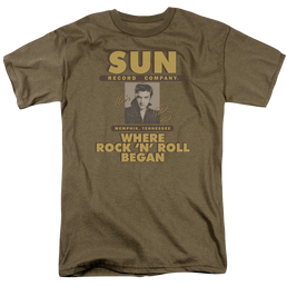 Elvis Presley Sun Ad - Men's Regular Fit T-Shirt Men's Regular Fit T-Shirt Elvis Presley   