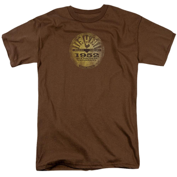 Coffee men's regular fit t-shirt with Sun Records Sun University Distressed graphic