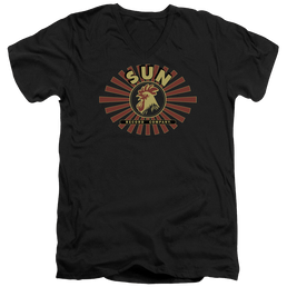 Sun Records Sun Ray Rooster - Men's V-Neck T-Shirt Men's V-Neck T-Shirt Sun Records   