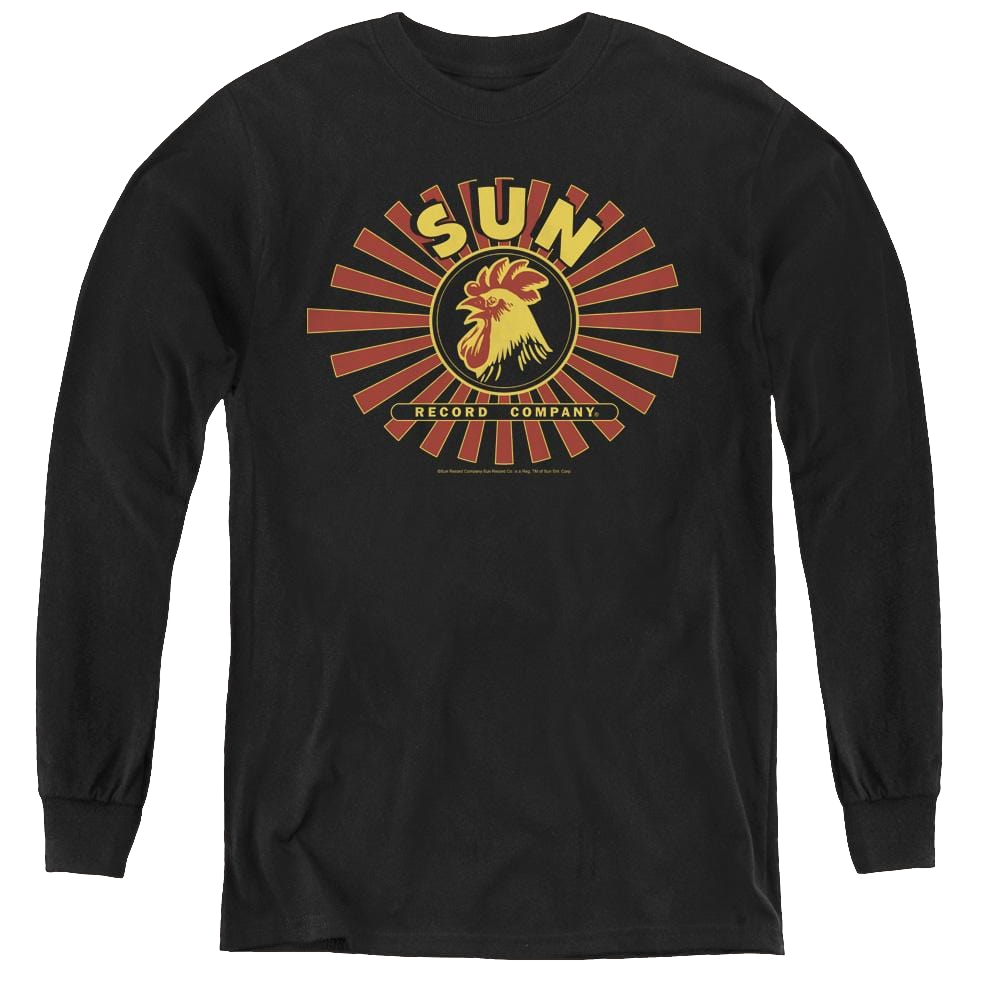 Sun Records Sun Ray Rooster - Youth Long Sleeve T-Shirt Youth Long Sleeve T-Shirt Sun Records   