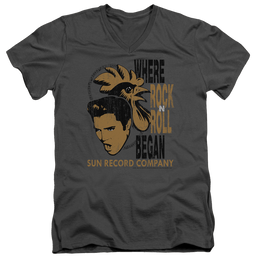 Elvis Presley Elvis And Rooster - Men's V-Neck T-Shirt Men's V-Neck T-Shirt Elvis Presley   
