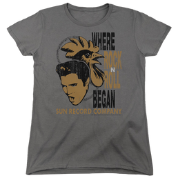 Elvis Presley Elvis And Rooster - Women's T-Shirt Women's T-Shirt Elvis Presley   