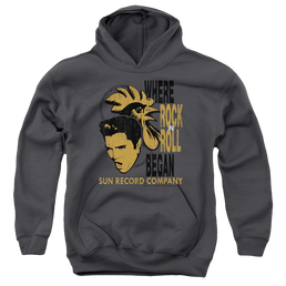 Elvis Presley Elvis And Rooster - Youth Hoodie Youth Hoodie (Ages 8-12) Elvis Presley   