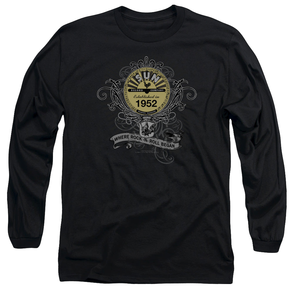 Sun Records Rockin Scrolls - Men's Long Sleeve T-Shirt Men's Long Sleeve T-Shirt Sun Records   