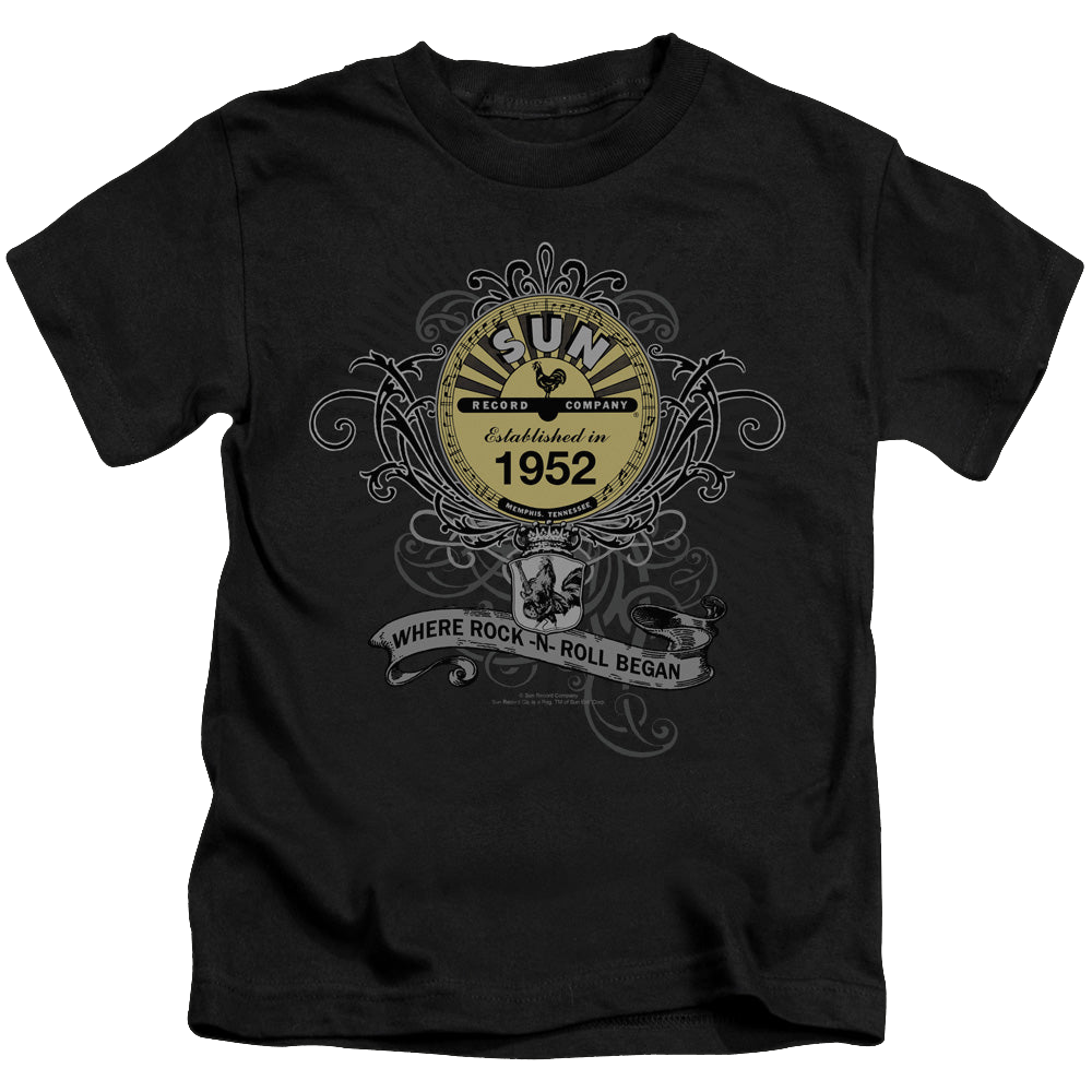 Sun Records Rockin Scrolls - Kid's T-Shirt Kid's T-Shirt (Ages 4-7) Sun Records   