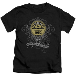 Sun Records Rockin Scrolls - Kid's T-Shirt Kid's T-Shirt (Ages 4-7) Sun Records   