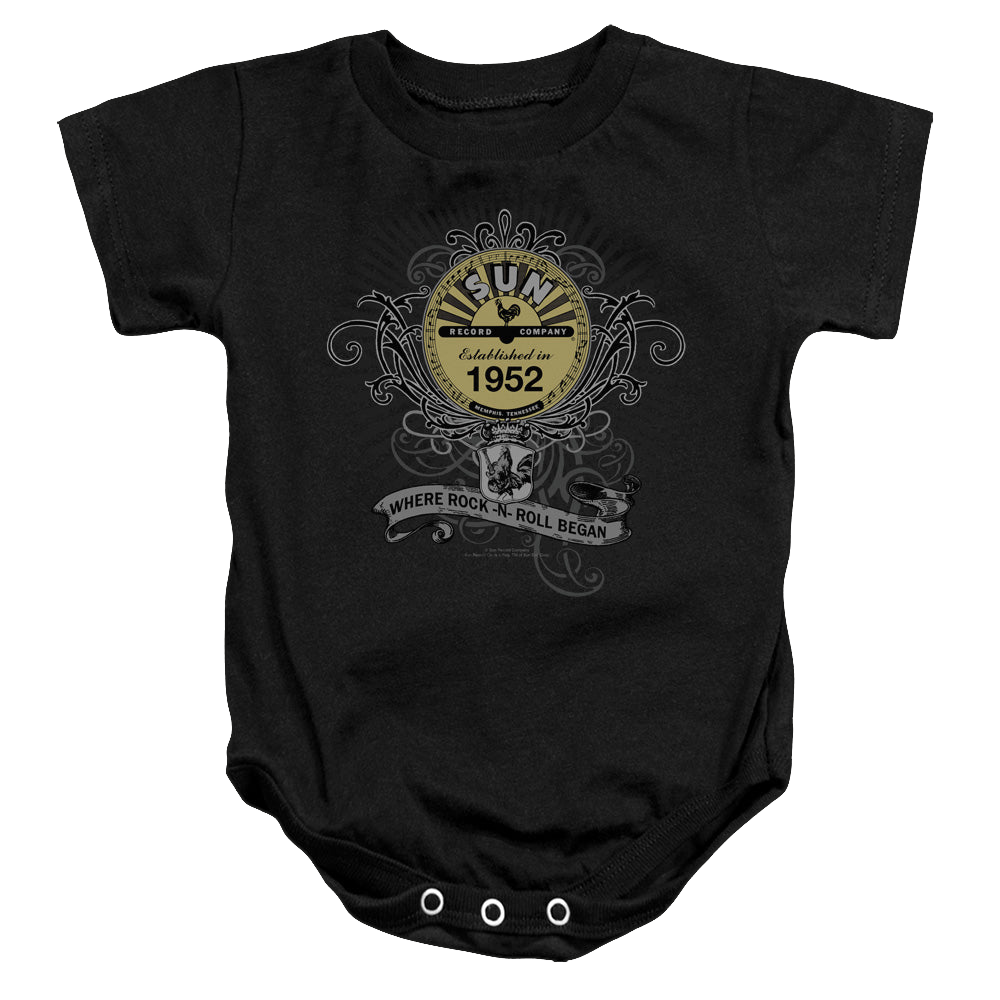 Sun Records Rockin Scrolls - Baby Bodysuit Baby Bodysuit Sun Records   