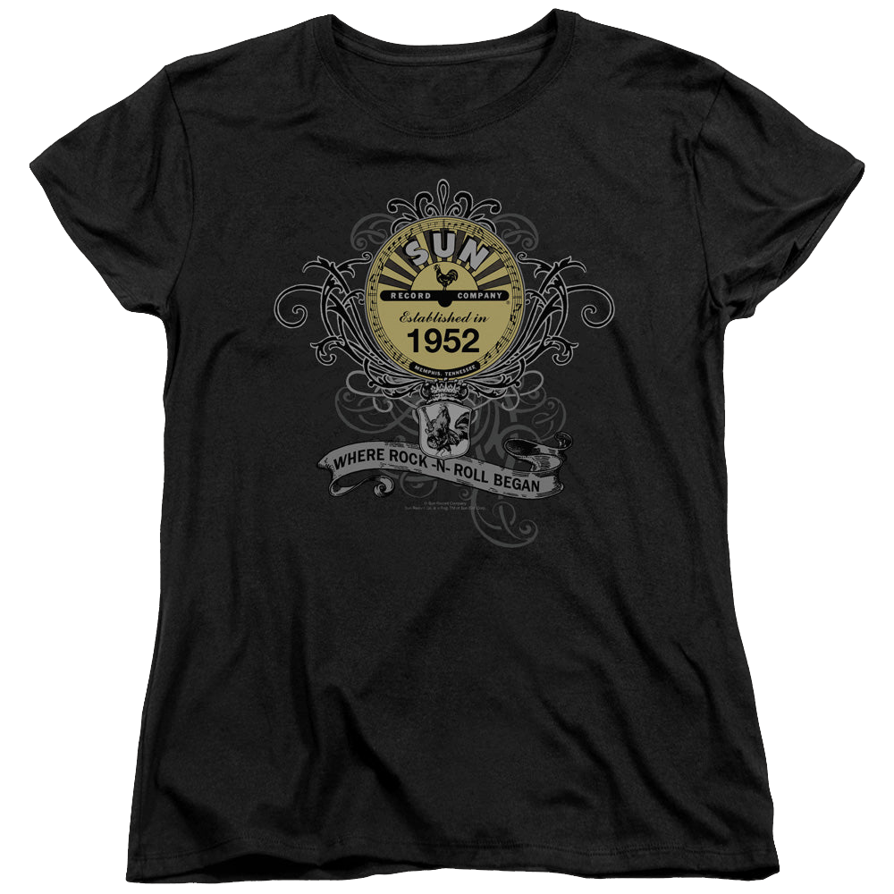 Sun Records Rockin Scrolls - Women's T-Shirt Women's T-Shirt Sun Records   