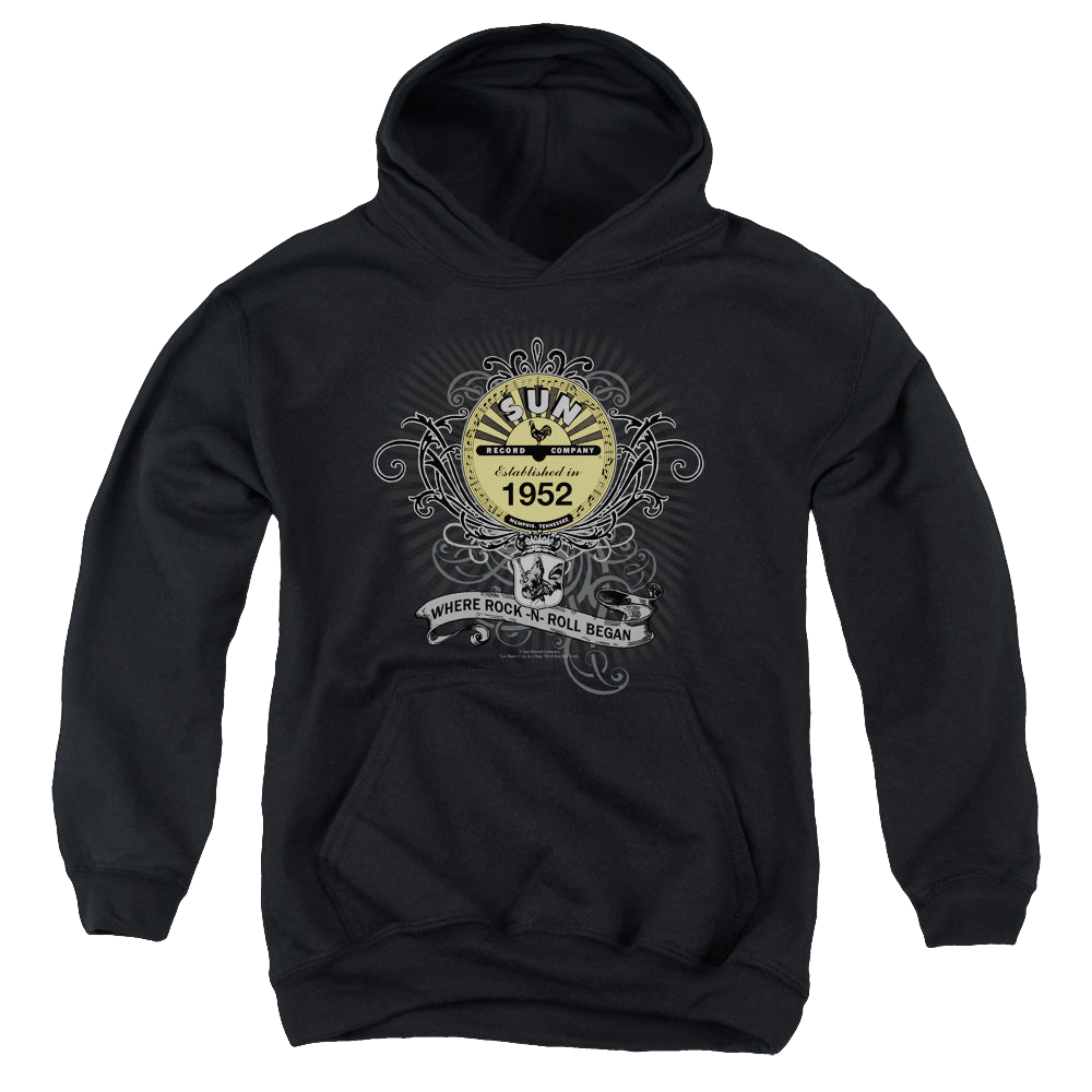 Sun Records Rockin Scrolls - Youth Hoodie Youth Hoodie (Ages 8-12) Sun Records   