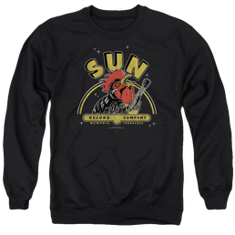 Sun Records Rocking Rooster - Men's Crewneck Sweatshirt Men's Crewneck Sweatshirt Sun Records   