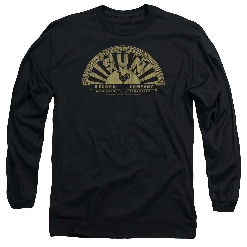 Sun Records Tattered Logo - Men's Long Sleeve T-Shirt Men's Long Sleeve T-Shirt Sun Records   