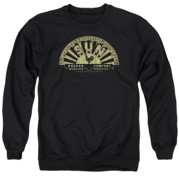 Sun Records Tattered Logo - Men's Crewneck Sweatshirt Men's Crewneck Sweatshirt Sun Records   