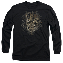 Sun Records Scroll Around Rooster - Men's Long Sleeve T-Shirt Men's Long Sleeve T-Shirt Sun Records   