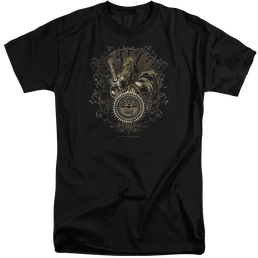 Sun Records Scroll Around Rooster - Men's Tall Fit T-Shirt Men's Tall Fit T-Shirt Sun Records   