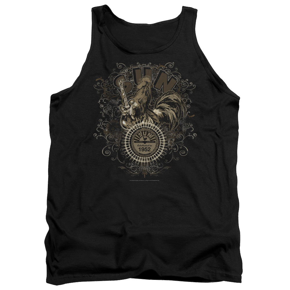 Sun Records Scroll Around Rooster - Men's Tank Top Men's Tank Sun Records   